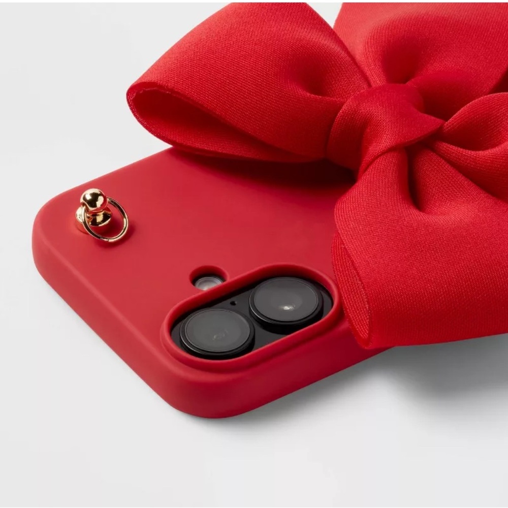 NWT HEYDAY Red Bow iPhone 16 Plus Case